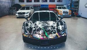 2016 Ferrari 488 GTB Chrome Couture by Metro Wrapz